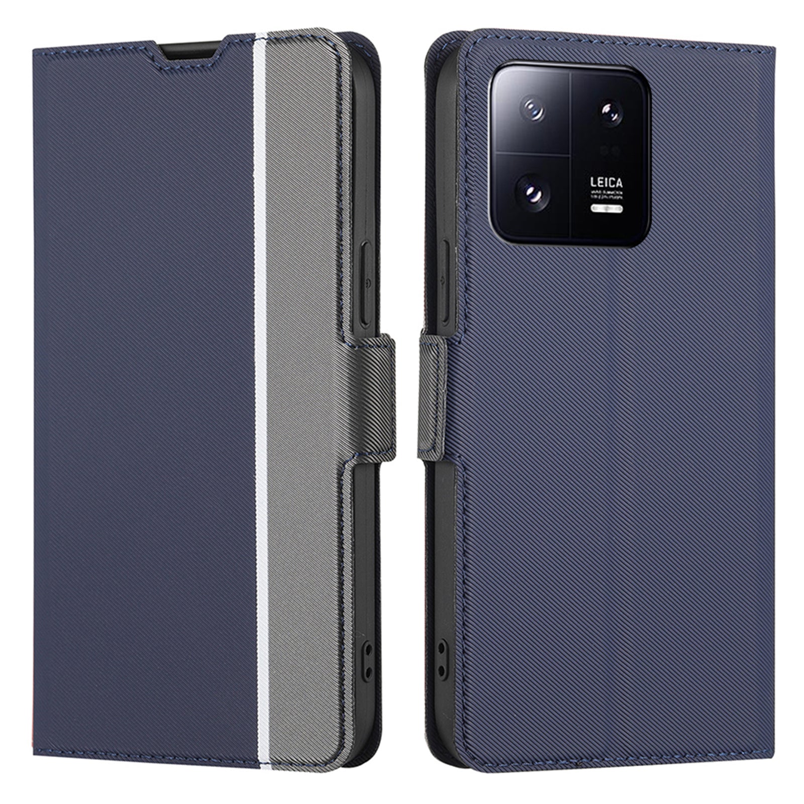 For Xiaomi 13 Pro 5G Dual Magnetic Clasp Phone Cover Twill Texture Stand Card Holder Shockproof PU Leather Phone Case For Xiaomi 13 Pro 5G Dual Magnetic Clasp Phone Cover Twill Texture Stand Card Holder Shockproof PU Leather Phone Case